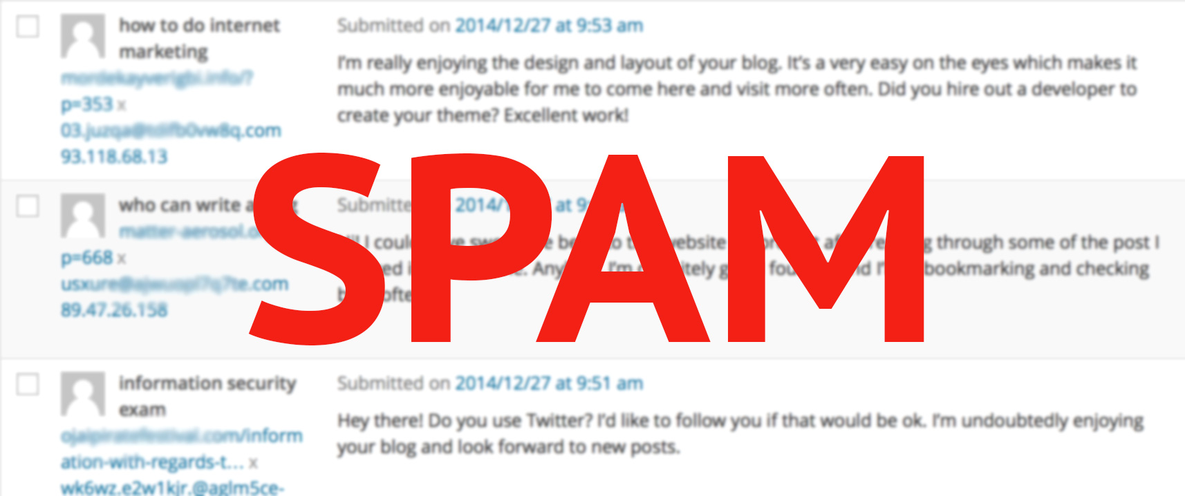 How to block all spam comments from your website