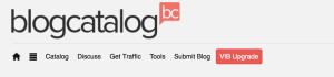 a picture of the blogcatalog home