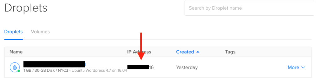 digitalocean IP address location