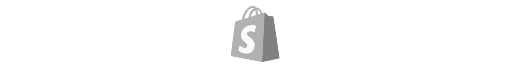 shopify logo with line breaks
